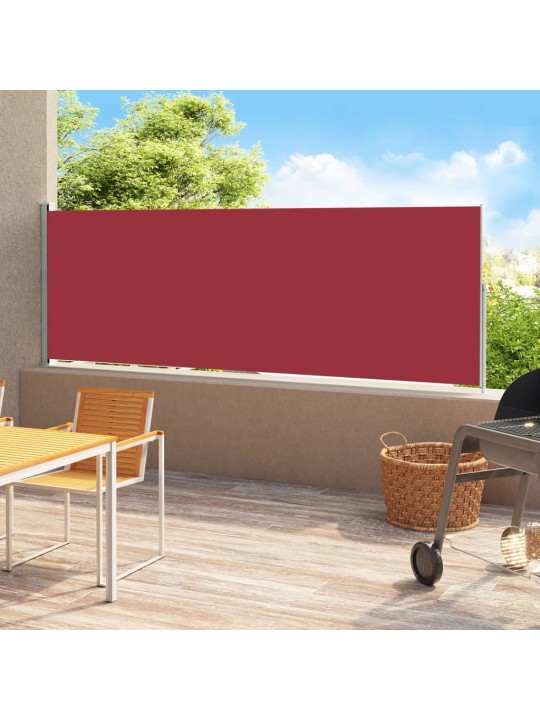 Izvelkama sānu markīze, 180x500 cm, sarkana