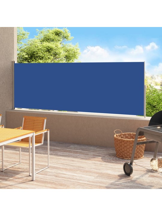 Izvelkama sānu markīze, 200x500 cm, zila