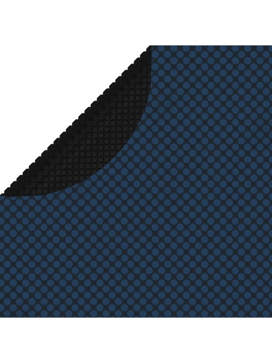 Baseina pārklājs, solārs, peldošs, 300 cm, melns un zils pe