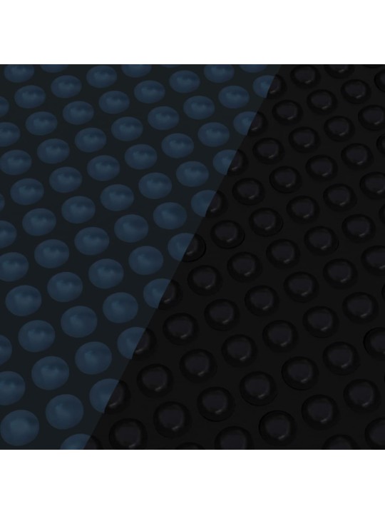 Baseina pārklājs, solārs, peldošs, 1200x600 cm, melns un zils