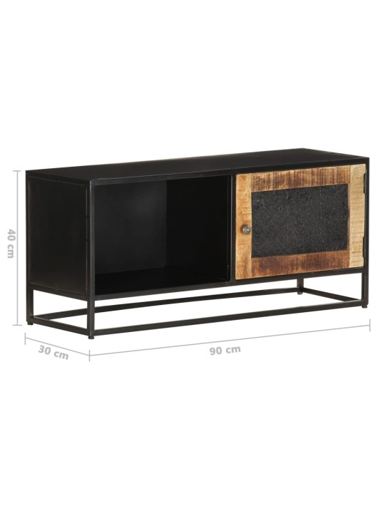 Tv skapītis, 90x30x40 cm, neapstrādāts mango koks