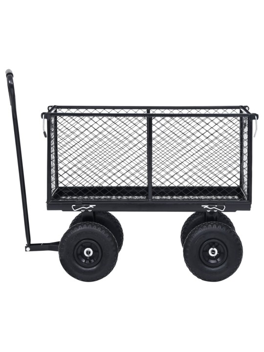 Dārza ratiņi, melni, 350 kg