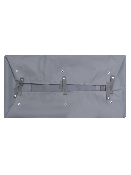 Dārza ratu audums, 81x41x21 cm, tumši pelēks audums