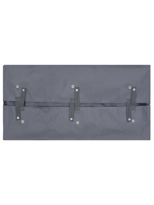 Dārza ratu audums, 81x41x21 cm, tumši pelēks audums