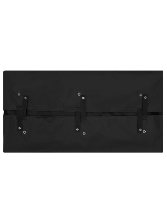 Dārza ratu audums, 81x41x21 cm, melns audums