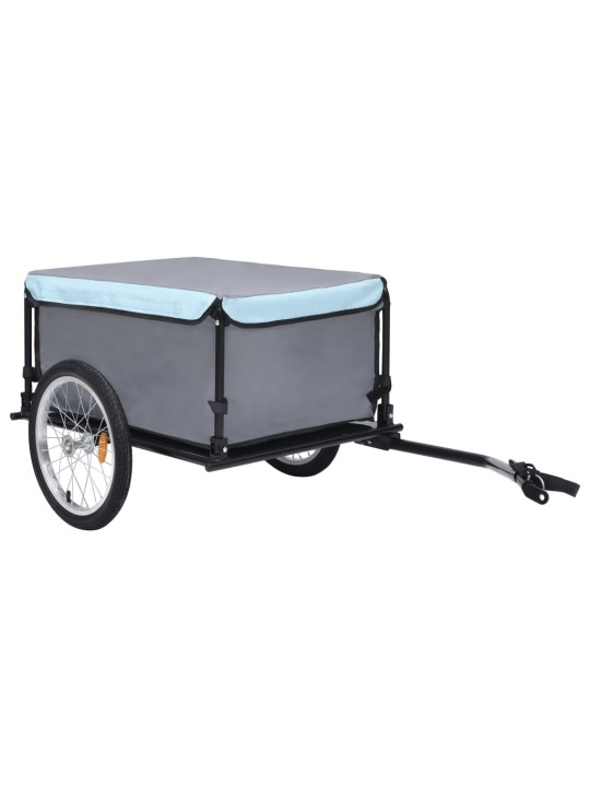 Velosipēda piekabe, 65 kg, melna ar zilu