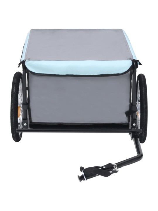 Velosipēda piekabe, 65 kg, melna ar zilu