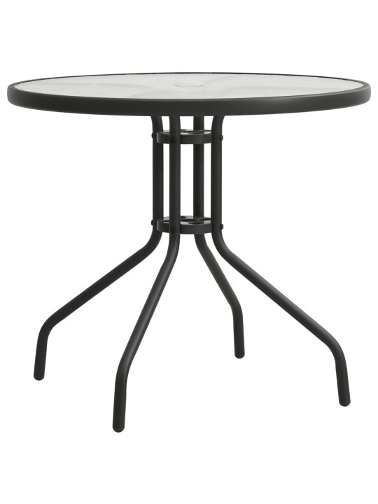 Bistro galds, antracītpelēks, Ø80x71 cm, tērauds