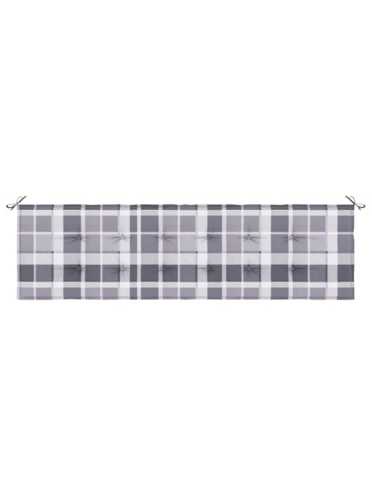 Dārza sola matracis, 180x50x4 cm, audums, četrstūru raksts