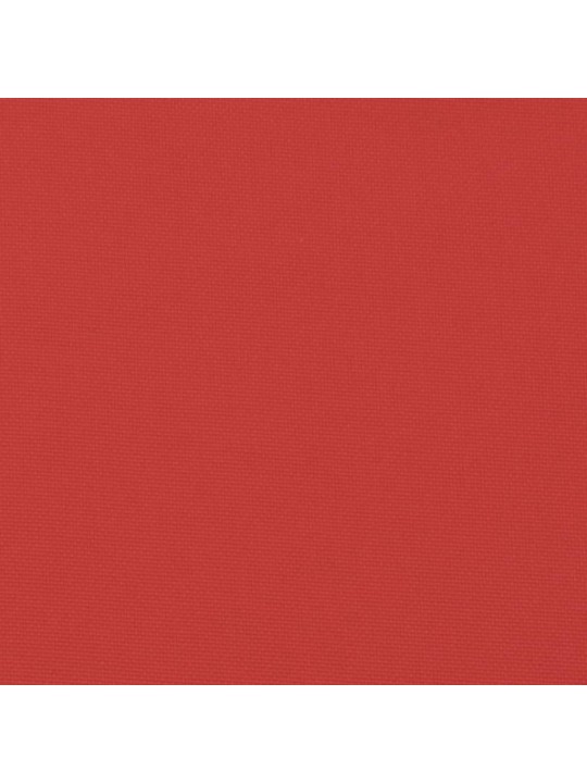 Dārza krēslu spilveni, 6 gab., sarkani, 120x50x3 cm, audums
