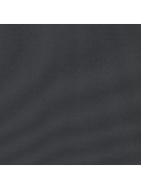 Dārza krēslu spilveni, 6 gab., melni, 100x50x3 cm, audums