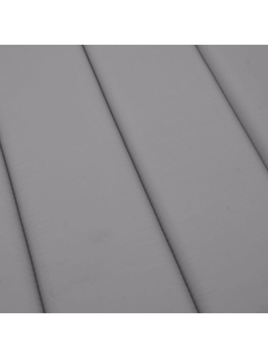 Sauļošanās krēsla matracis, 200x60x3 cm, audums, pelēks