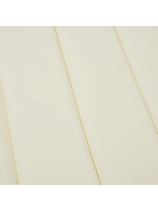 Sauļošanās krēsla matracis, 200x60x3 cm, audums, krēmkrāsas