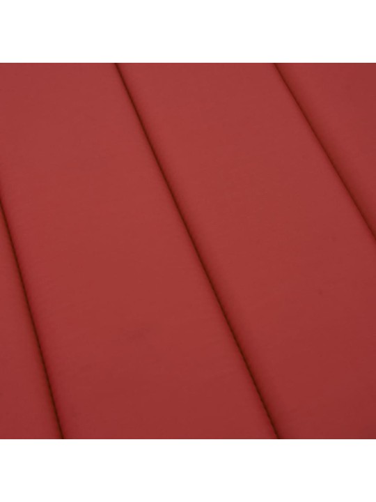 Sauļošanās krēsla matracis, 200x60x3 cm, audums, sarkans