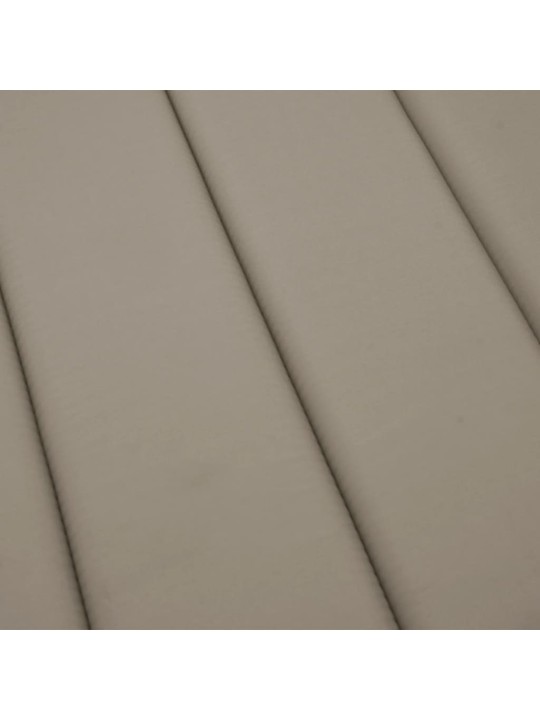 Sauļošanās krēsla matracis, 200x60x3 cm, audums, pelēkbrūns