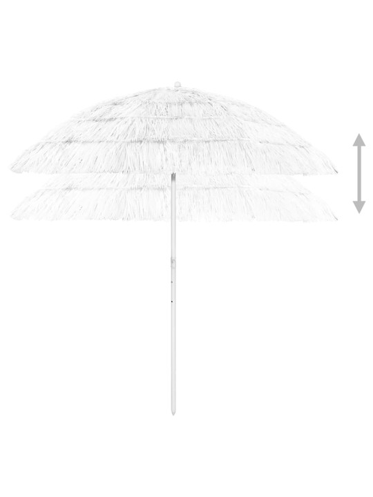 Hawaii pludmales saulessargs, 240 cm, balts