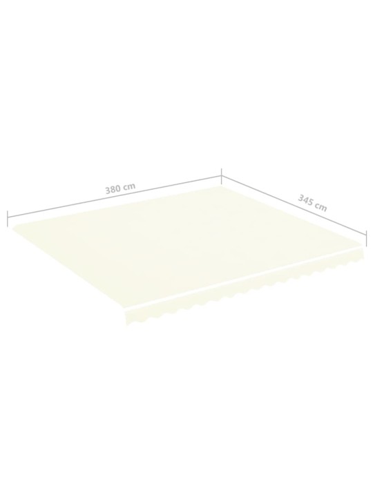 Nojumes maiņas jumts, krēmkrāsas, 4x3,5 m