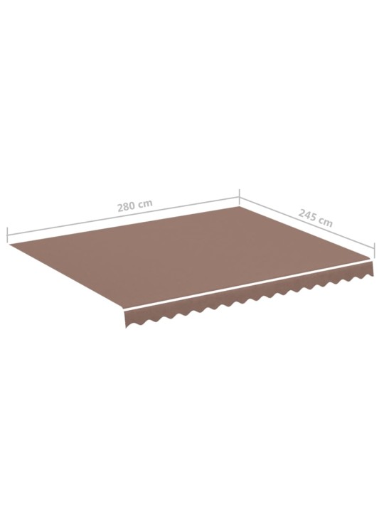 Nojumes maiņas jumts, brūns, 3x2,5 m