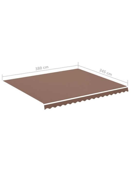 Nojumes maiņas jumts, brūns, 4x3,5 m
