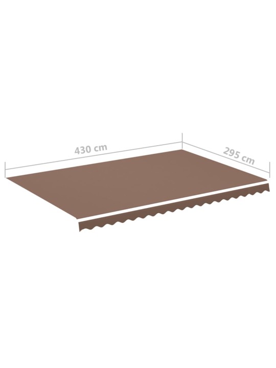 Nojumes maiņas jumts, brūns, 4,5x3 m
