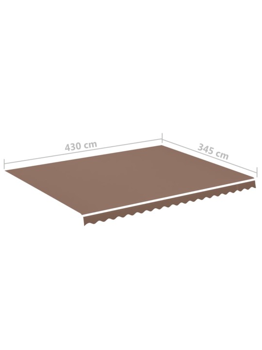 Nojumes maiņas jumts, brūns, 4,5x3,5 m