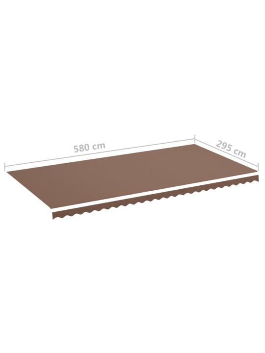 Nojumes maiņas jumts, brūns, 6x3 m