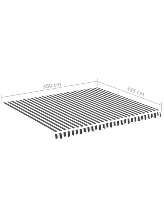 Nojumes maiņas jumts, pelēks ar baltu, 4x3,5 m