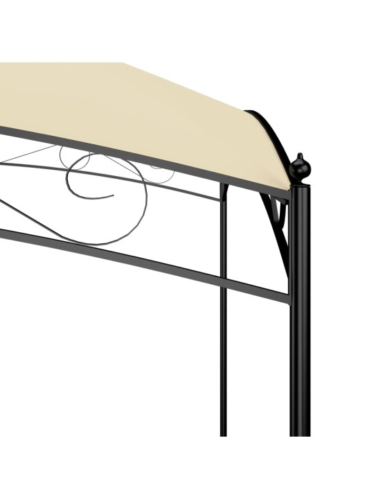 Dārza nojume, 3x3x2,65 m, krēmkrāsas, 180 g/m²