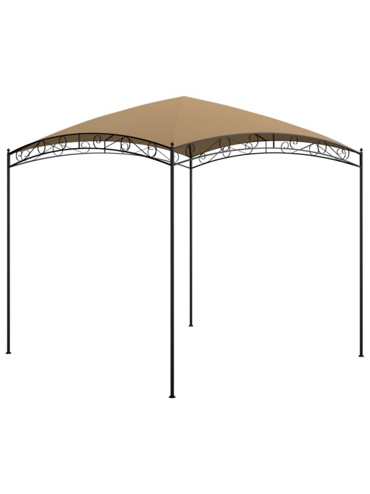Dārza nojume, 3x3x2,65 m, pelēkbrūna, 180 g/m²