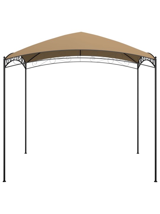 Dārza nojume, 3x3x2,65 m, pelēkbrūna, 180 g/m²