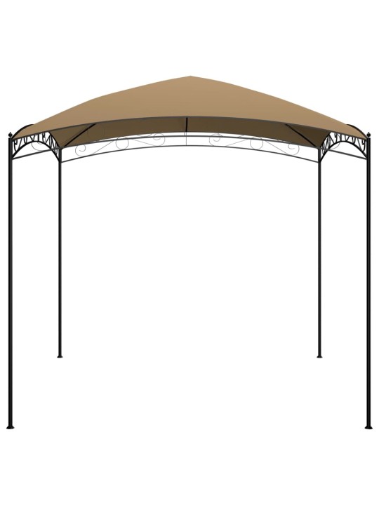 Dārza nojume, 3x3x2,65 m, pelēkbrūna, 180 g/m²
