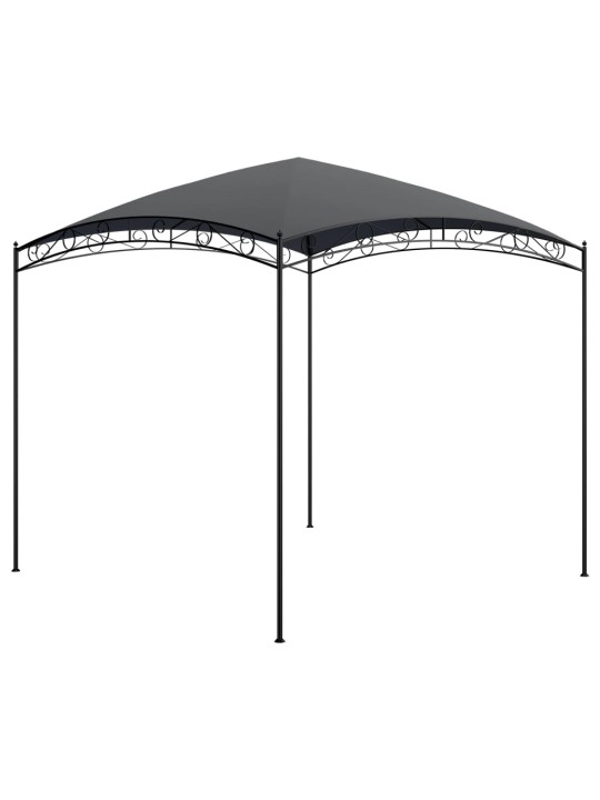 Dārza nojume, 3x3x2,65 m, antracītpelēka, 180 g/m²