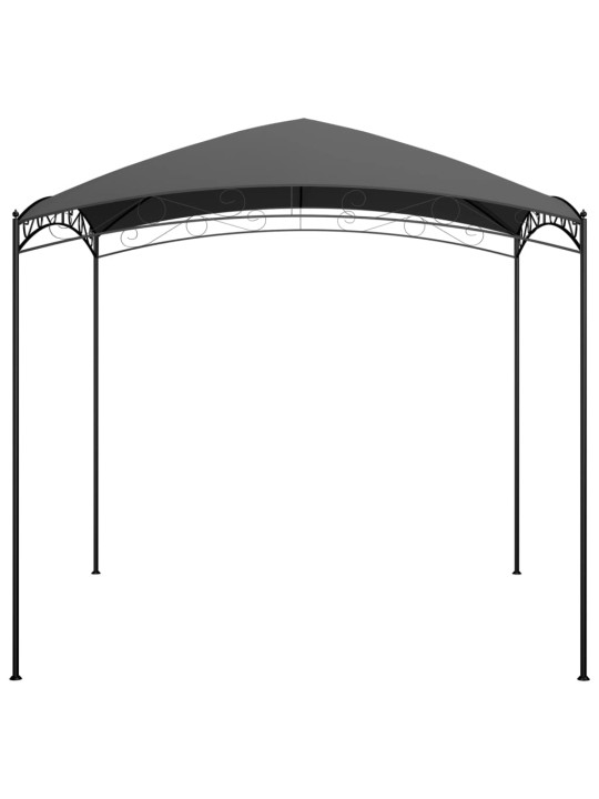 Dārza nojume, 3x3x2,65 m, antracītpelēka, 180 g/m²