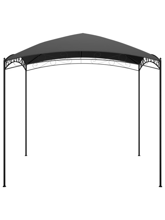 Dārza nojume, 3x3x2,65 m, antracītpelēka, 180 g/m²