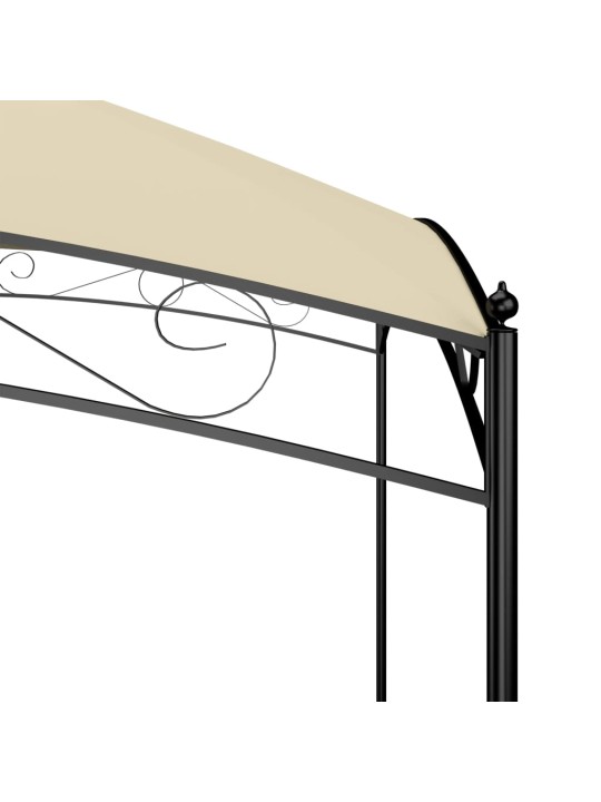 Dārza nojume, 3x4x2,65 m, krēmkrāsas, 180 g/m²