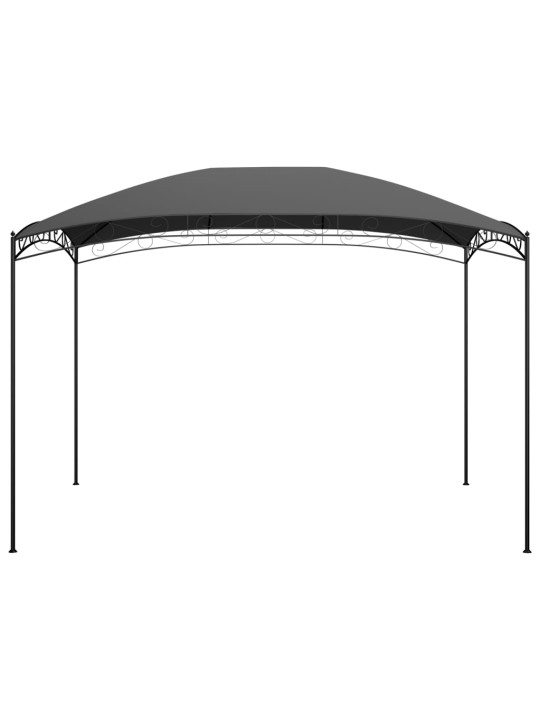 Dārza nojume, 3x4x2,65 m, antracītpelēka, 180 g/m²