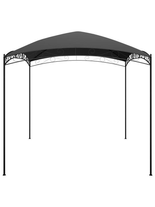 Dārza nojume, 3x4x2,65 m, antracītpelēka, 180 g/m²
