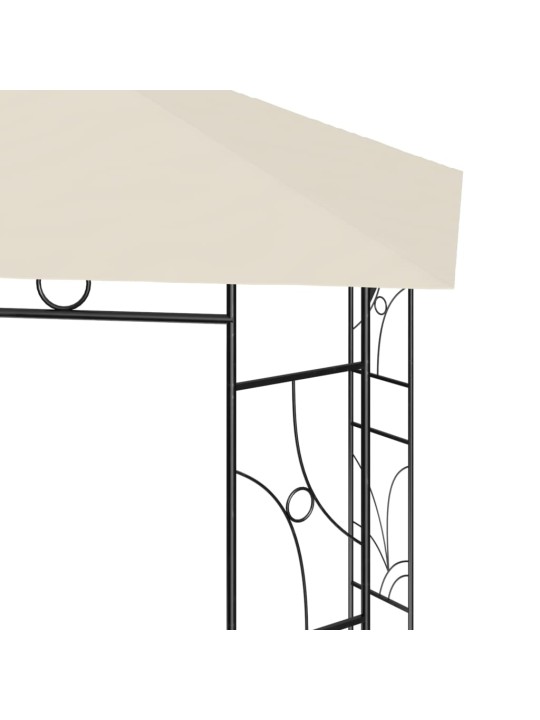 Dārza nojume, 4x3x2,7 m, krēmkrāsas, 160 g/m²