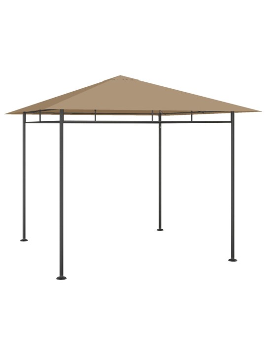 Dārza nojume, 3x3x2,7 m, pelēkbrūna, 180 g/m²
