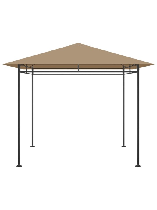 Dārza nojume, 3x3x2,7 m, pelēkbrūna, 180 g/m²