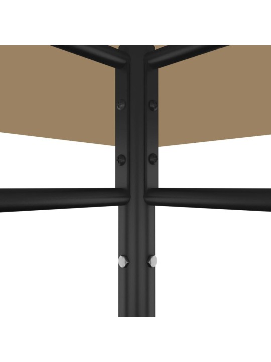 Dārza nojume, 3x3x2,7 m, pelēkbrūna, 180 g/m²