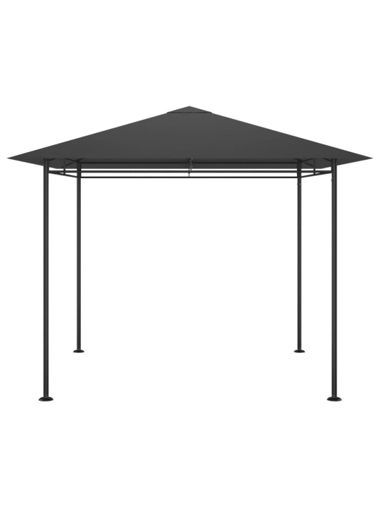 Dārza nojume, 3x3x2,7 m, antracītpelēka, 180 g/m²
