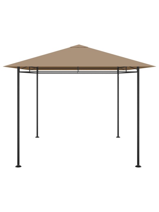 Dārza nojume, 384x281x270 cm, pelēkbrūna, 180 g/m²