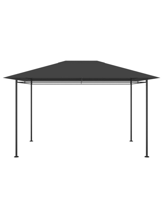 Dārza nojume, 384x281x270 cm, antracītpelēka, 180 g/m²