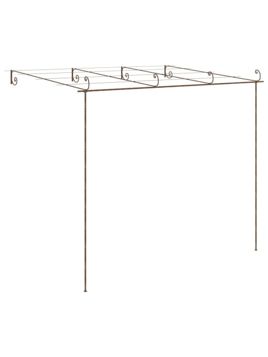 Dārza paviljons, 4x3x2,5 m, antīki brūna dzelzs