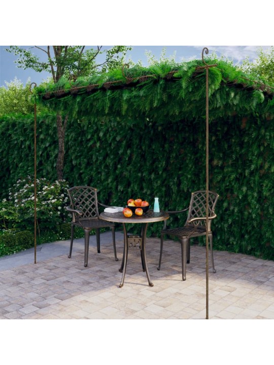 Dārza paviljons, 4x3x2,5 m, antīki brūna dzelzs