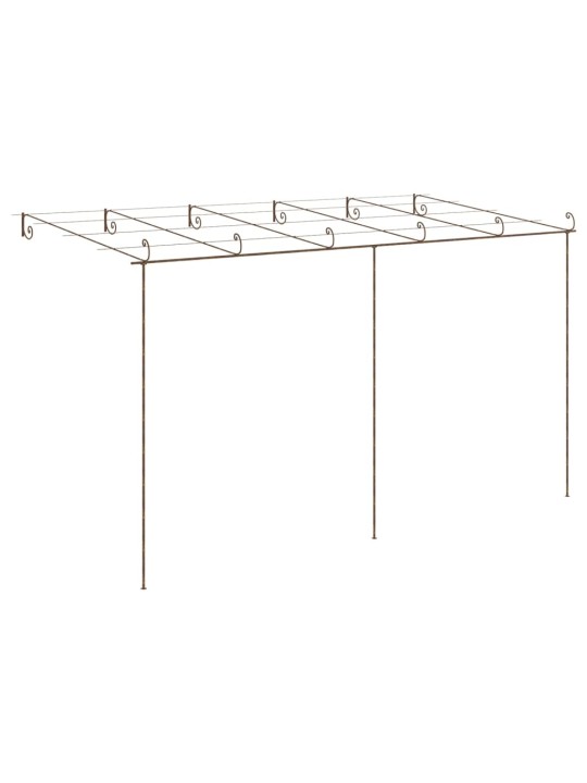 Dārza paviljons, 6x3x2,5 m, antīki brūna dzelzs