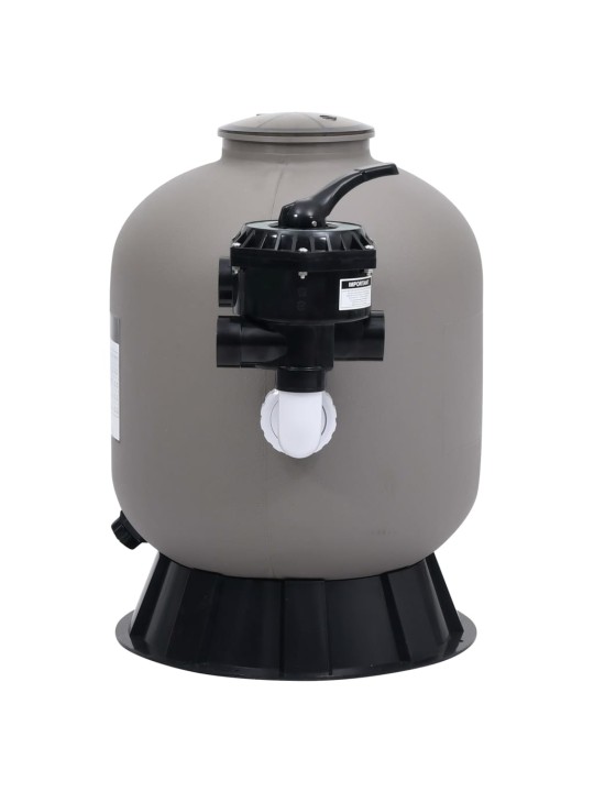 Baseina smilšu filtrs ar 6 pozīciju vārstu, pelēks