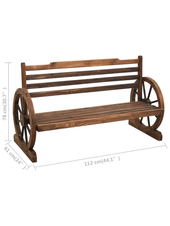 Dārza sols, 112 cm, egles masīvkoks
