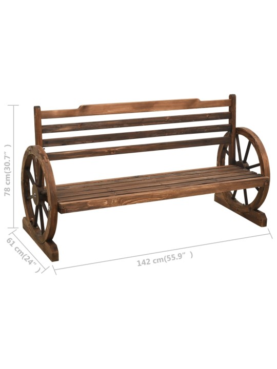 Dārza sols, 142 cm, egles masīvkoks